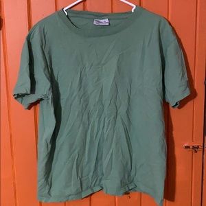 Plain dark green T-shirt